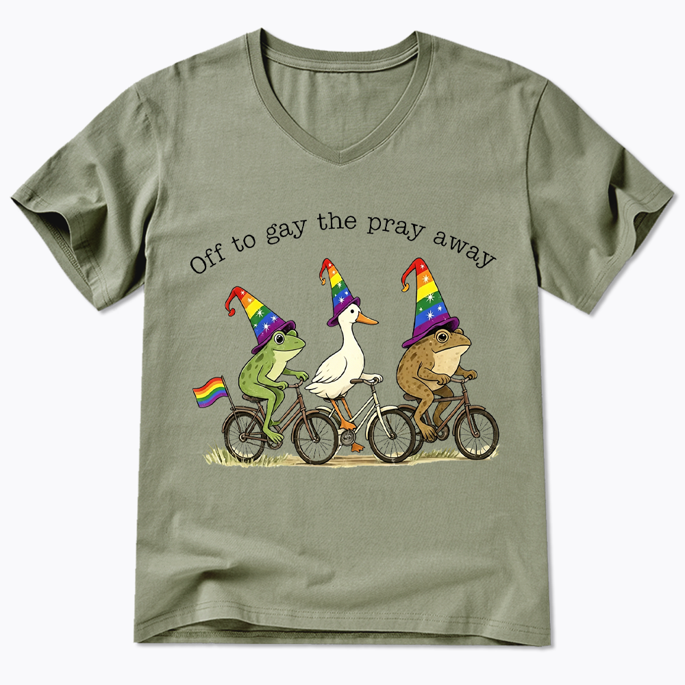 Off To LGBTQ Pride V-Neck Classic T-Shirt