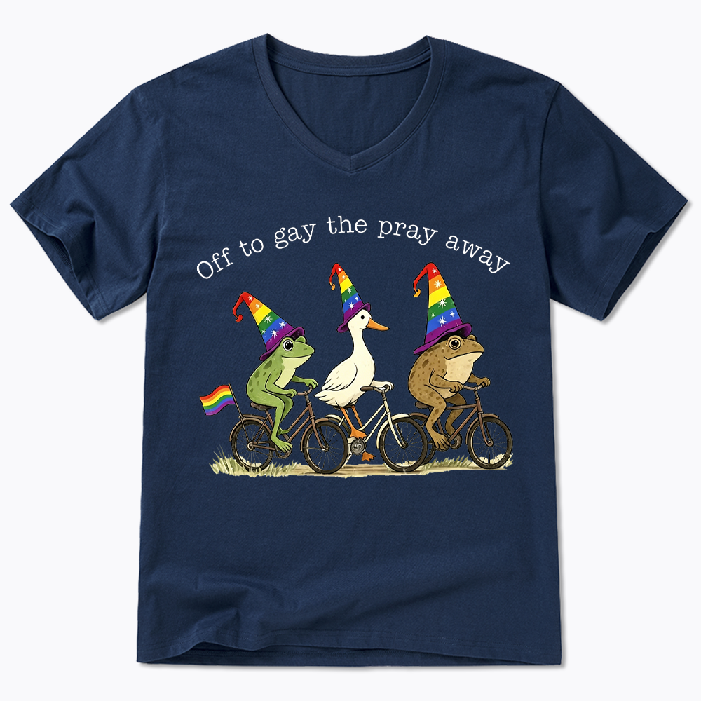 Off To LGBTQ Pride V-Neck Classic T-Shirt