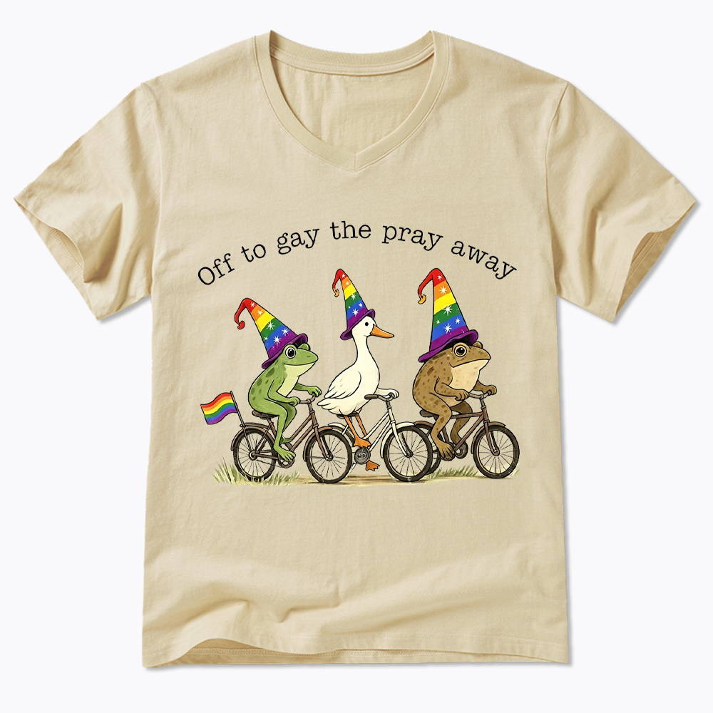 Off To LGBTQ Pride V-Neck Classic T-Shirt