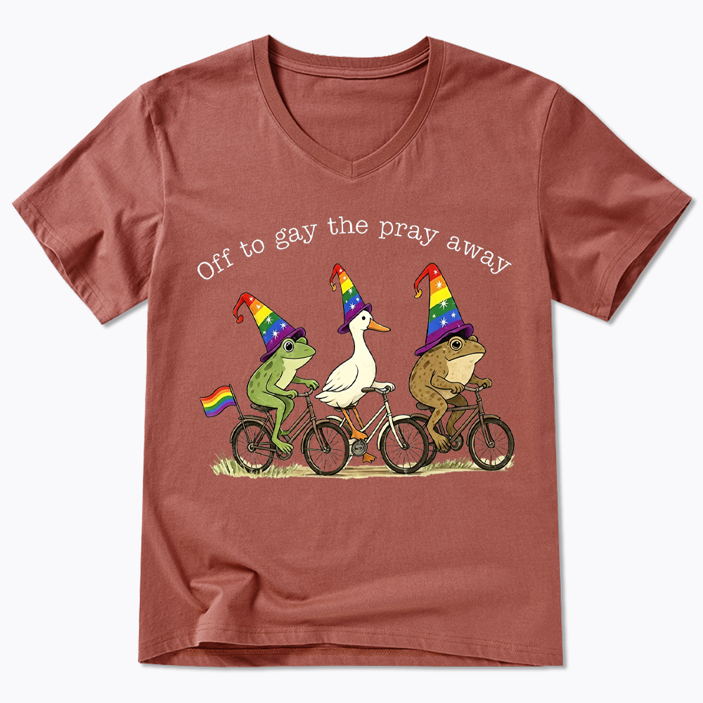 Off To LGBTQ Pride V-Neck Classic T-Shirt