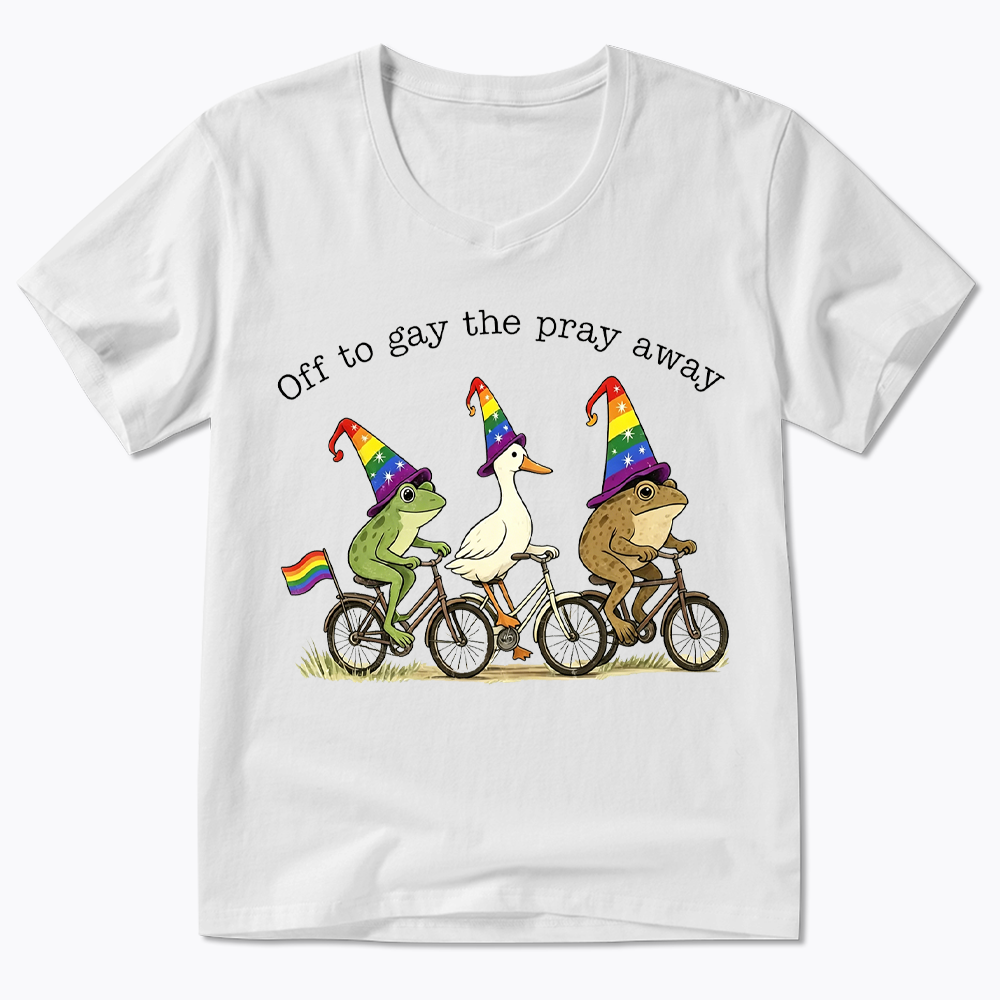 Off To LGBTQ Pride V-Neck Classic T-Shirt