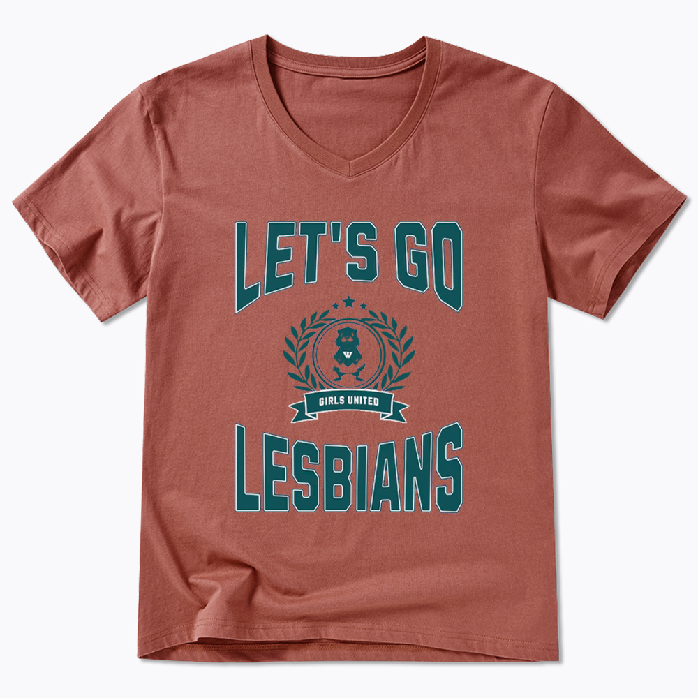 LET'S GO LESBIANS V-Neck Classic T-Shirt