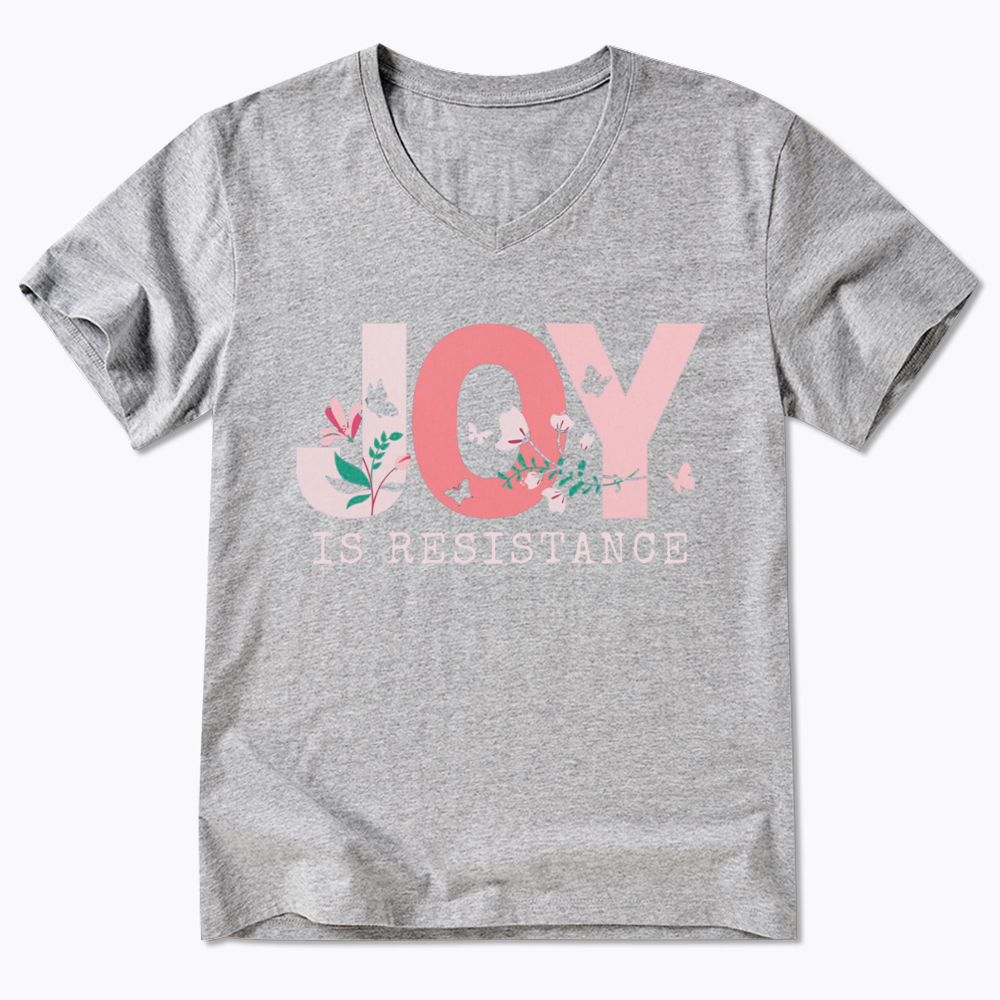 Joy is Resistance V-Neck Classic T-Shirt