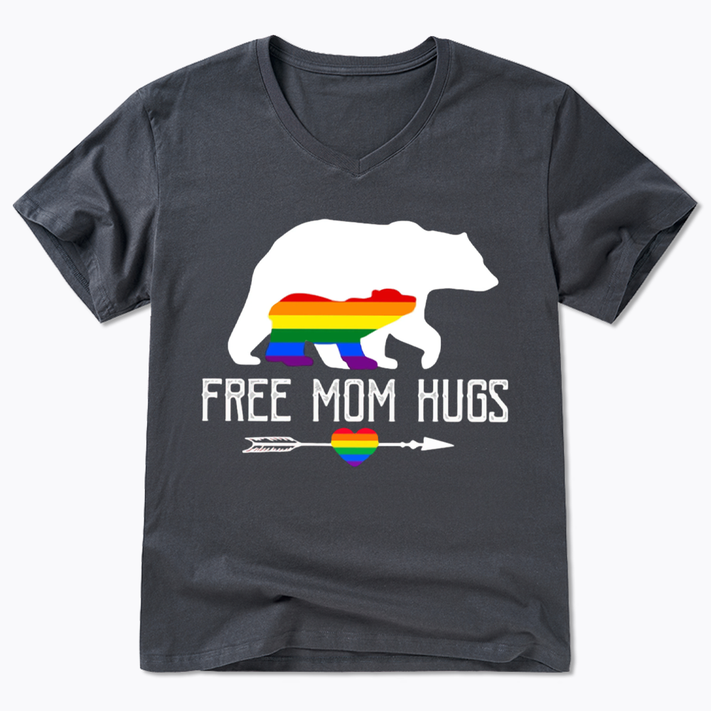 Free Mom Hugs V-Neck Classic T-Shirt