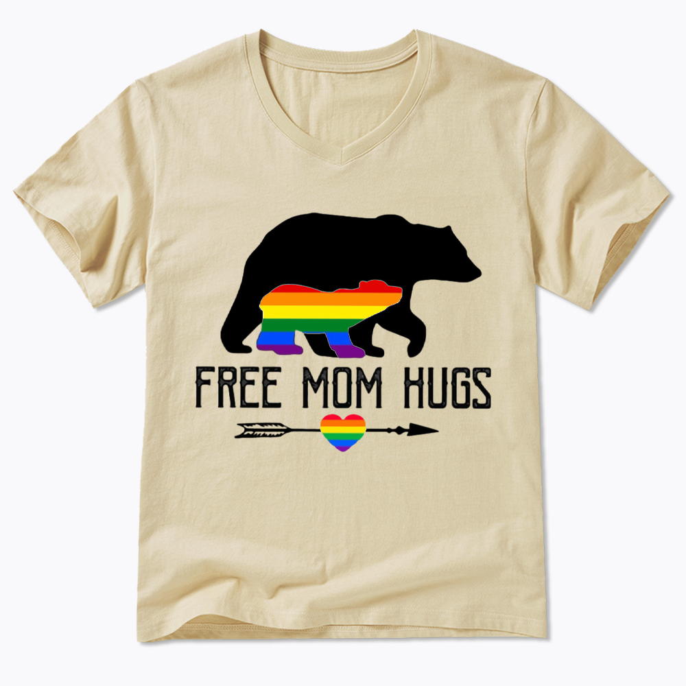 Free Mom Hugs V-Neck Classic T-Shirt