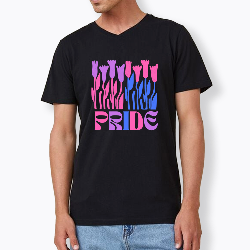 Subtle Bi Pride V-Neck Classic T-Shirt