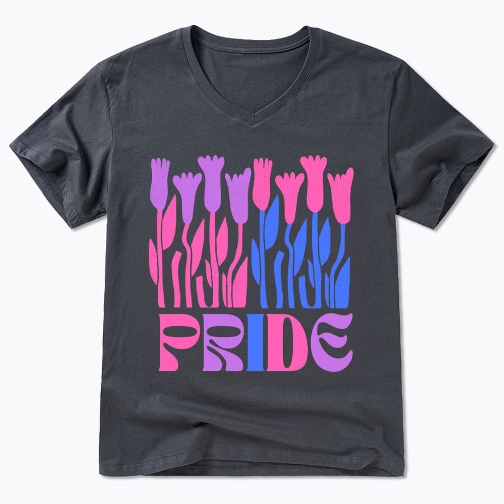 Subtle Bi Pride V-Neck Classic T-Shirt