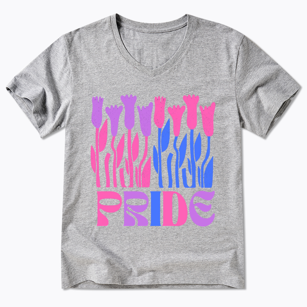 Subtle Bi Pride V-Neck Classic T-Shirt
