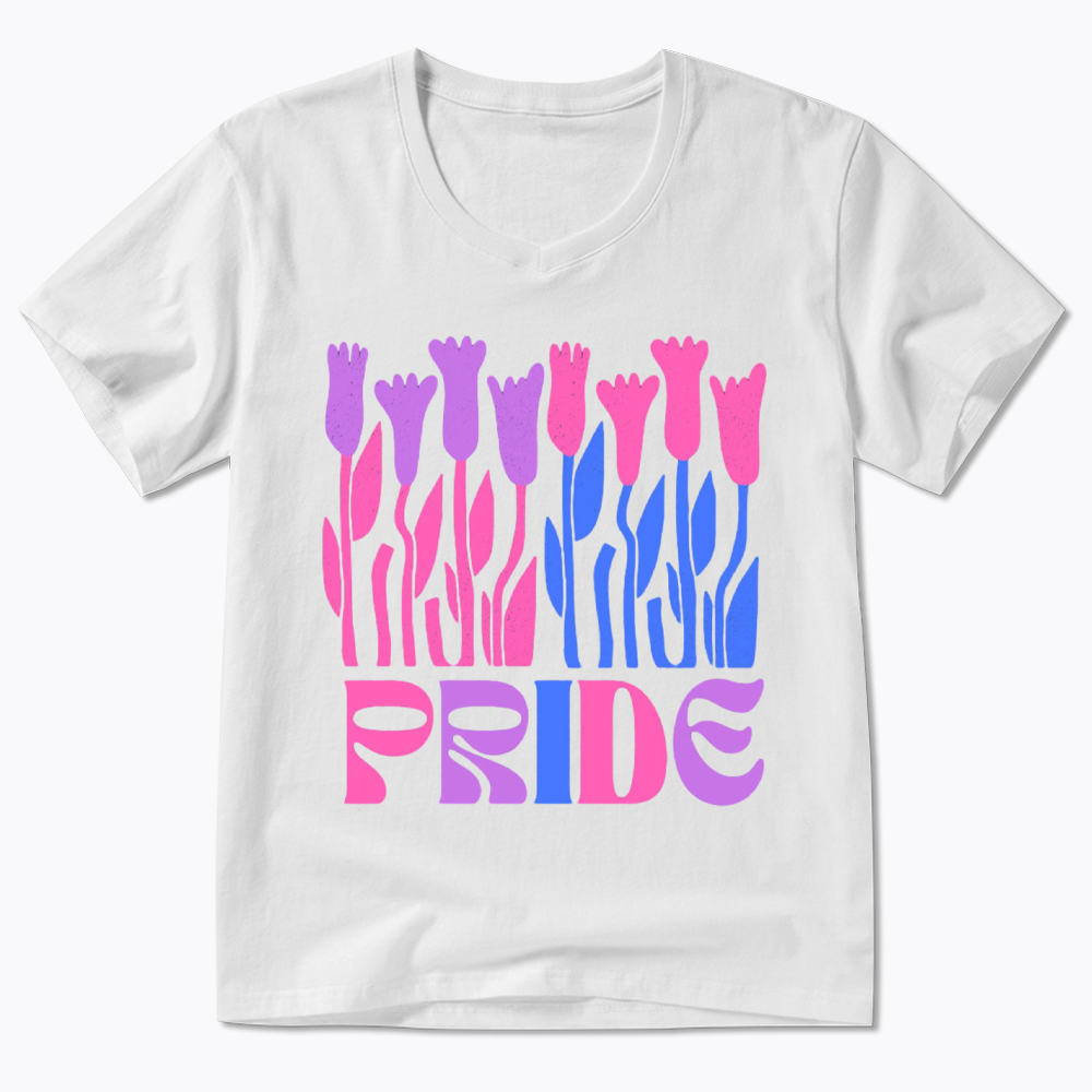 Subtle Bi Pride V-Neck Classic T-Shirt