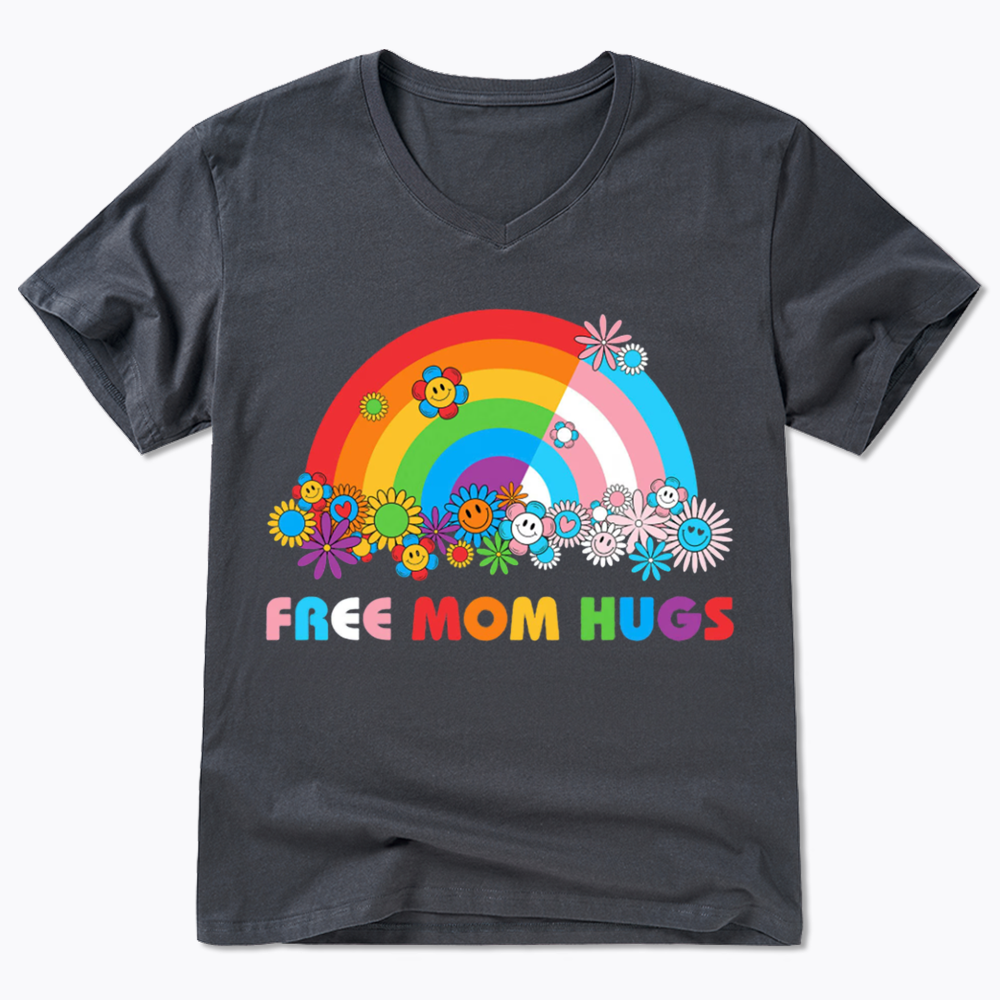 Free Mom Hugs V-Neck Classic T-Shirt