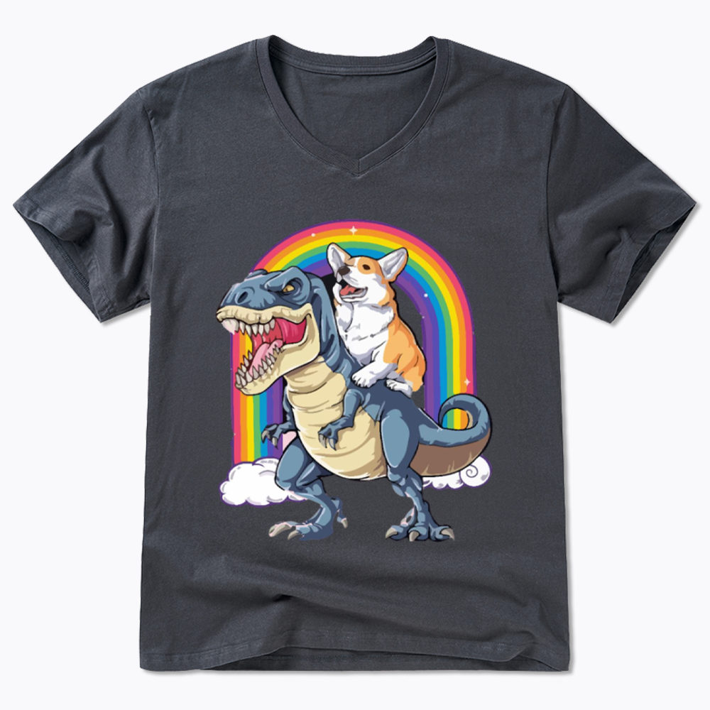 Funny Dinosaur V-Neck Classic T-Shirt