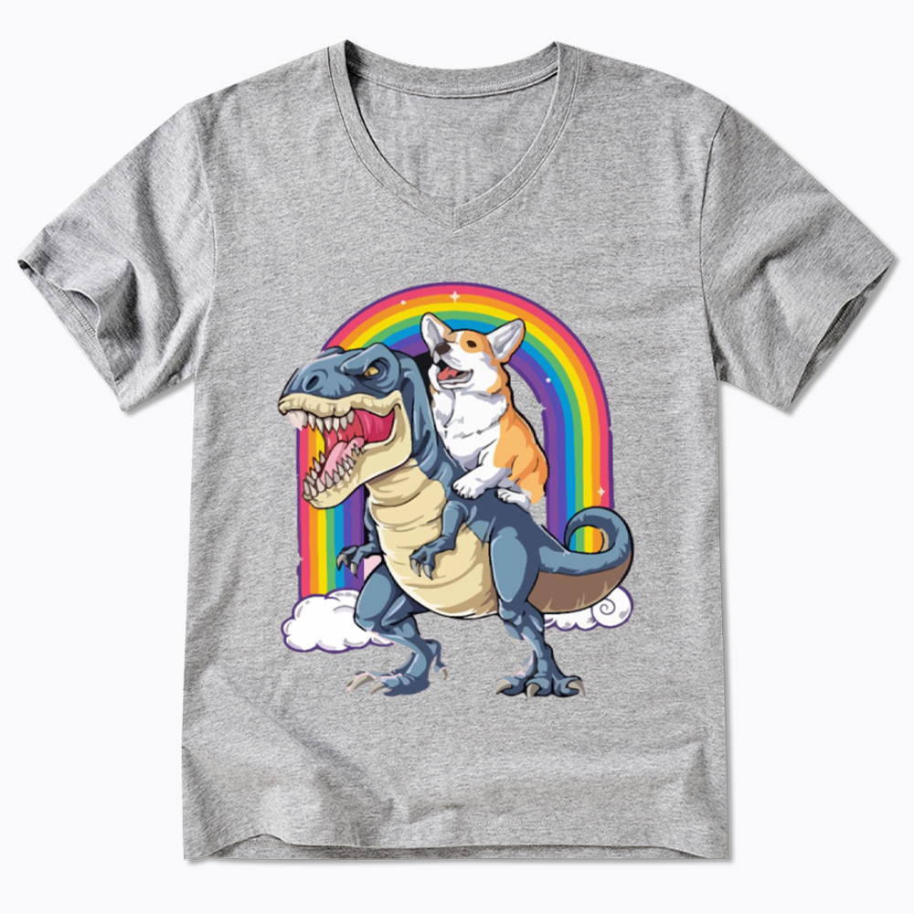 Funny Dinosaur V-Neck Classic T-Shirt