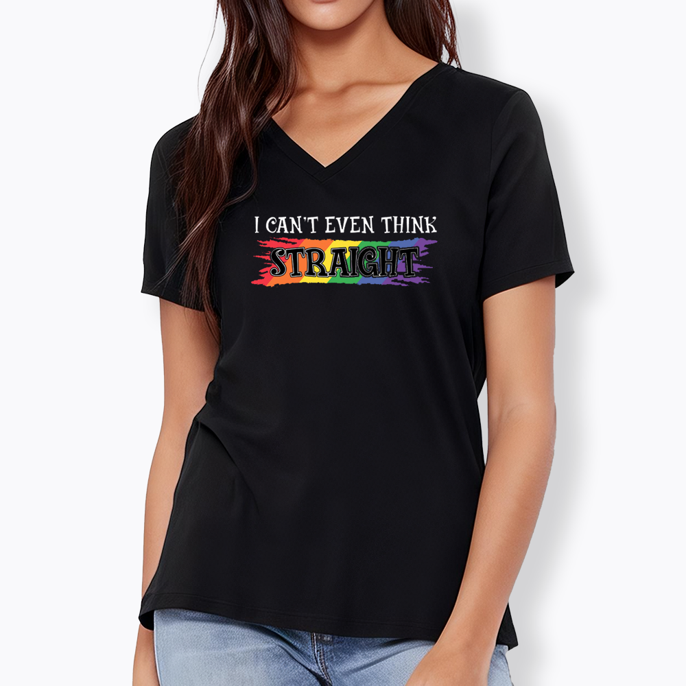 I Can't Even Think Straight V-Neck Classic T-Shirt