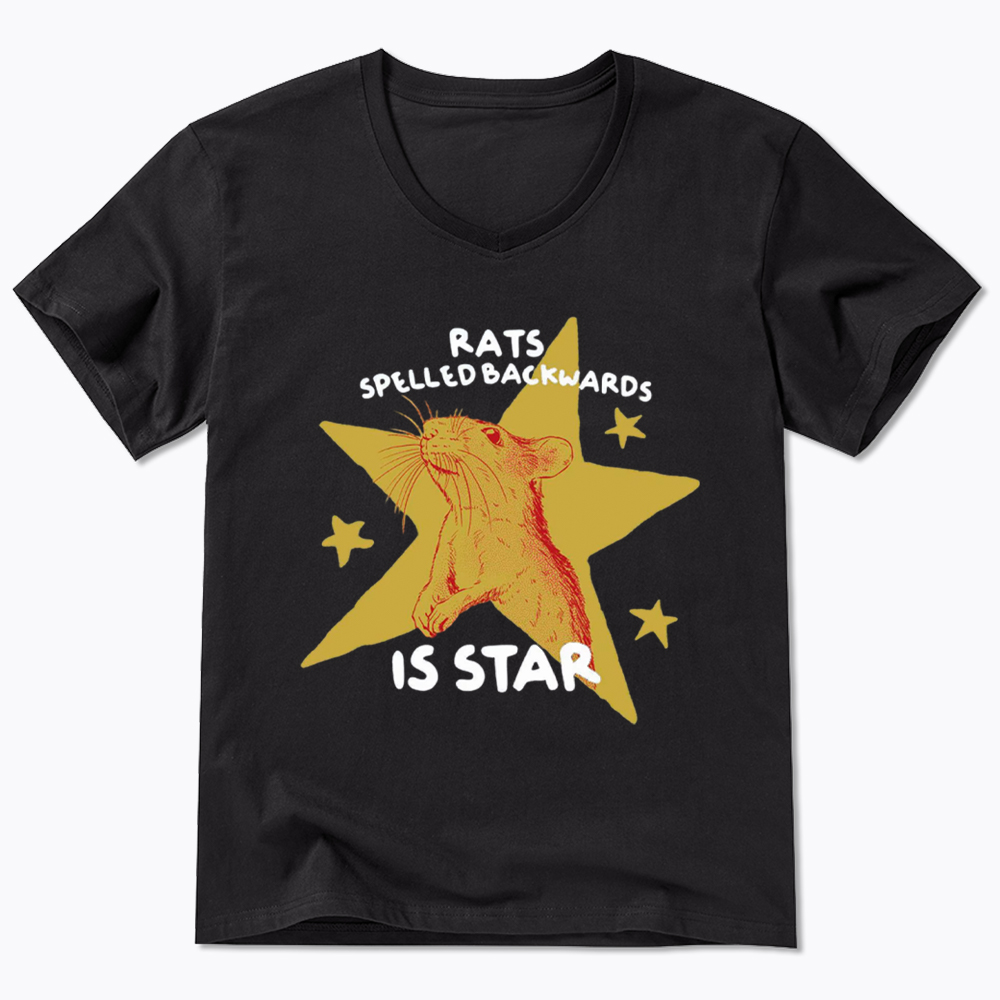 Rats Spelled Backwards is Star V-Neck Classic T-Shirt