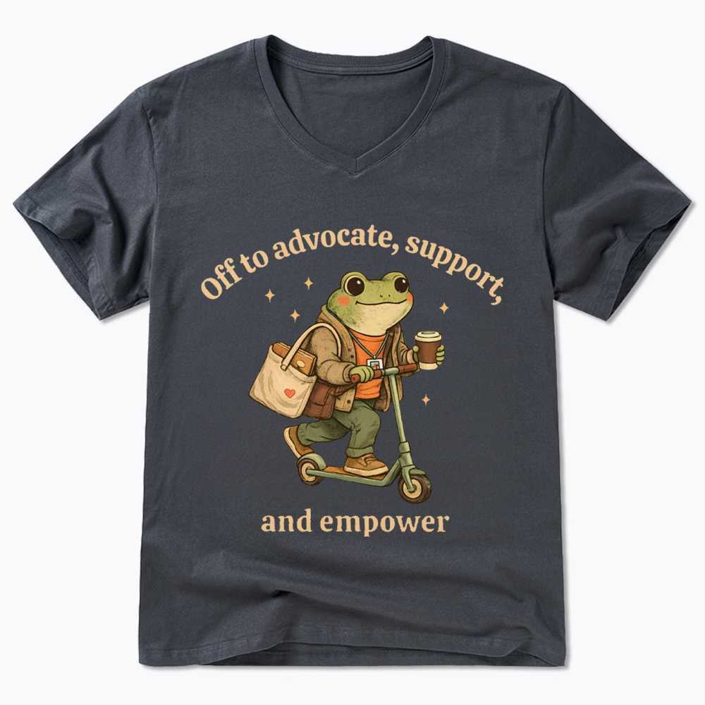 Gift for Social Worker Advocate Support Empower V-Neck Classic T-Shirt
