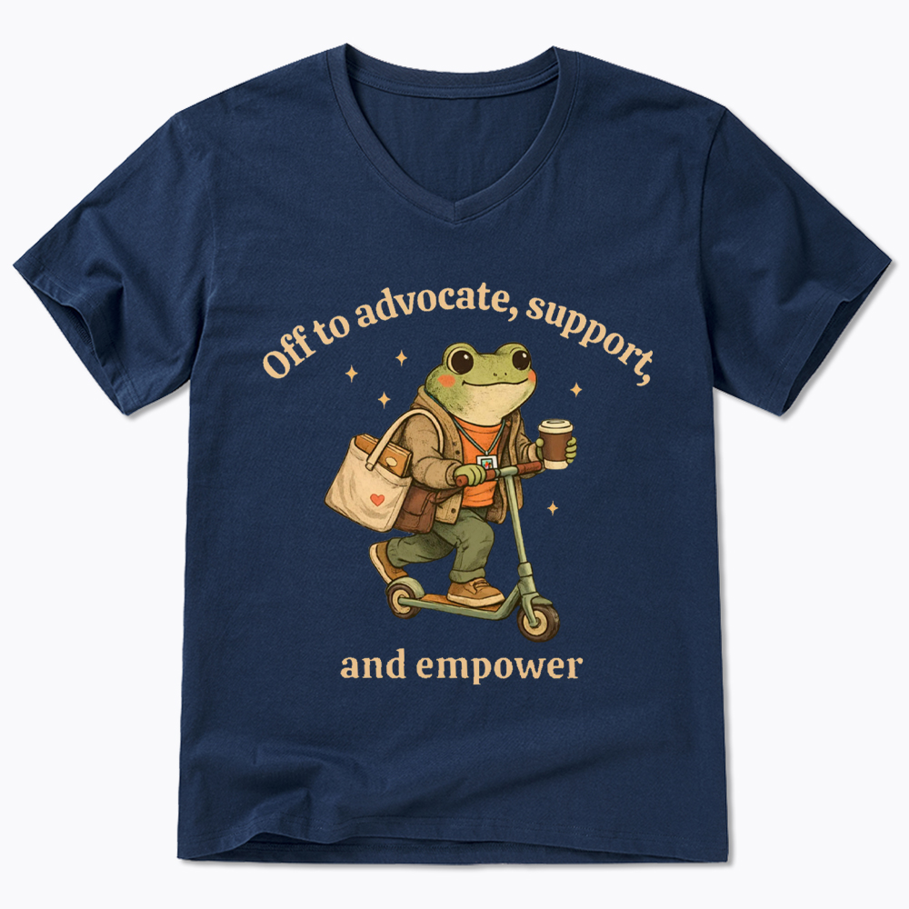 Gift for Social Worker Advocate Support Empower V-Neck Classic T-Shirt