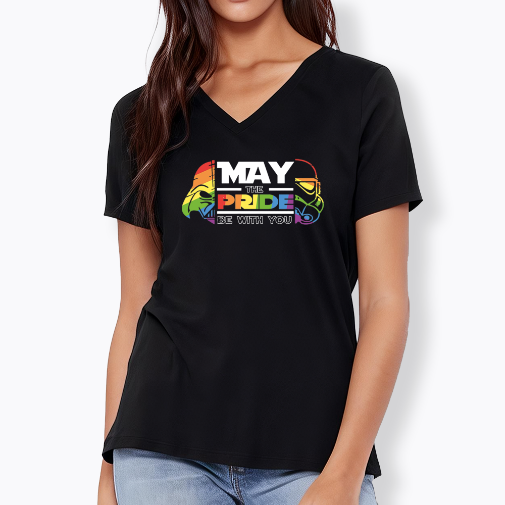 May the Pride be with You V-Neck Classic T-Shirt