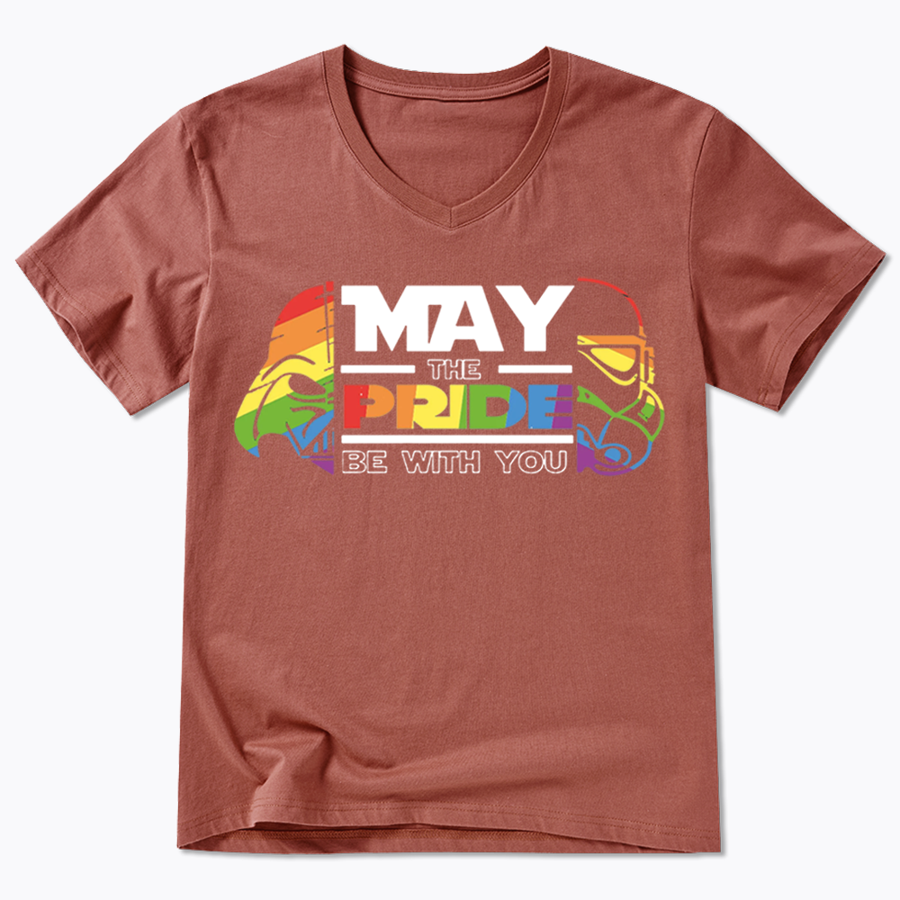 May the Pride be with You V-Neck Classic T-Shirt
