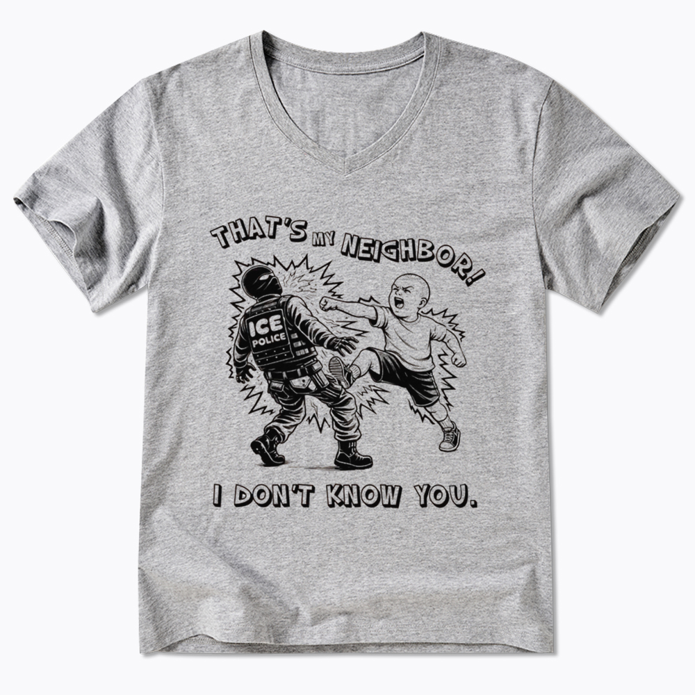 That's My Neighbor NO ICE V-Neck Classic T-Shirt