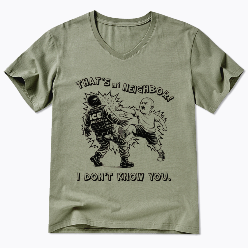 That's My Neighbor NO ICE V-Neck Classic T-Shirt