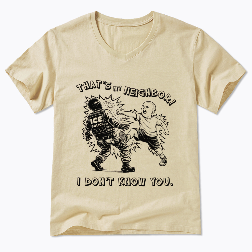 That's My Neighbor NO ICE V-Neck Classic T-Shirt