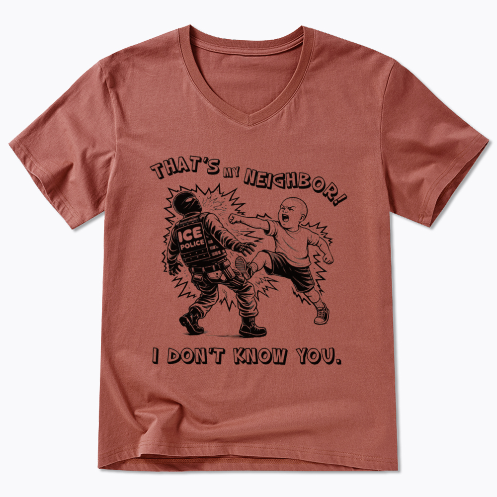 That's My Neighbor NO ICE V-Neck Classic T-Shirt