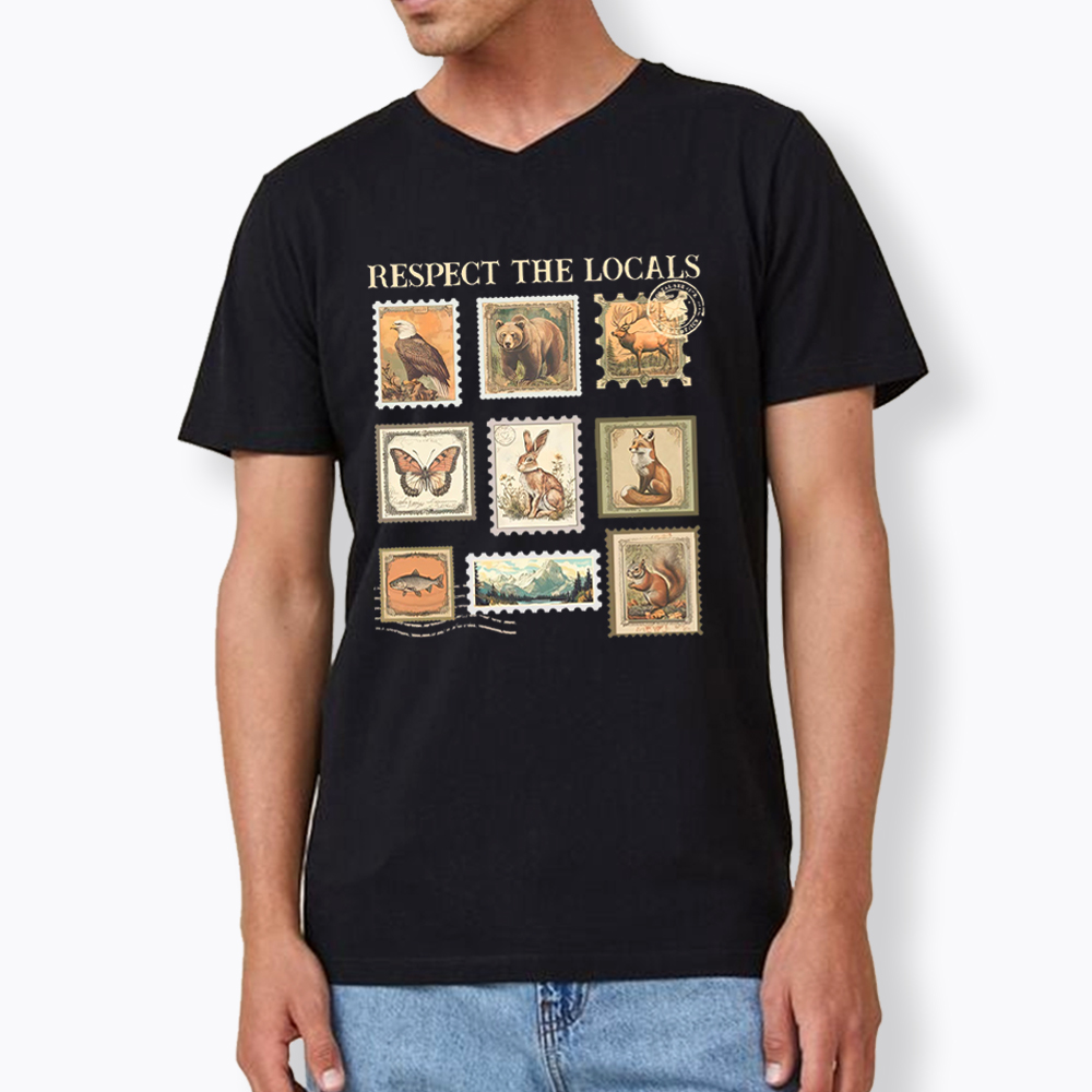 Respect The Local Wildlife V-Neck Classic T-Shirt