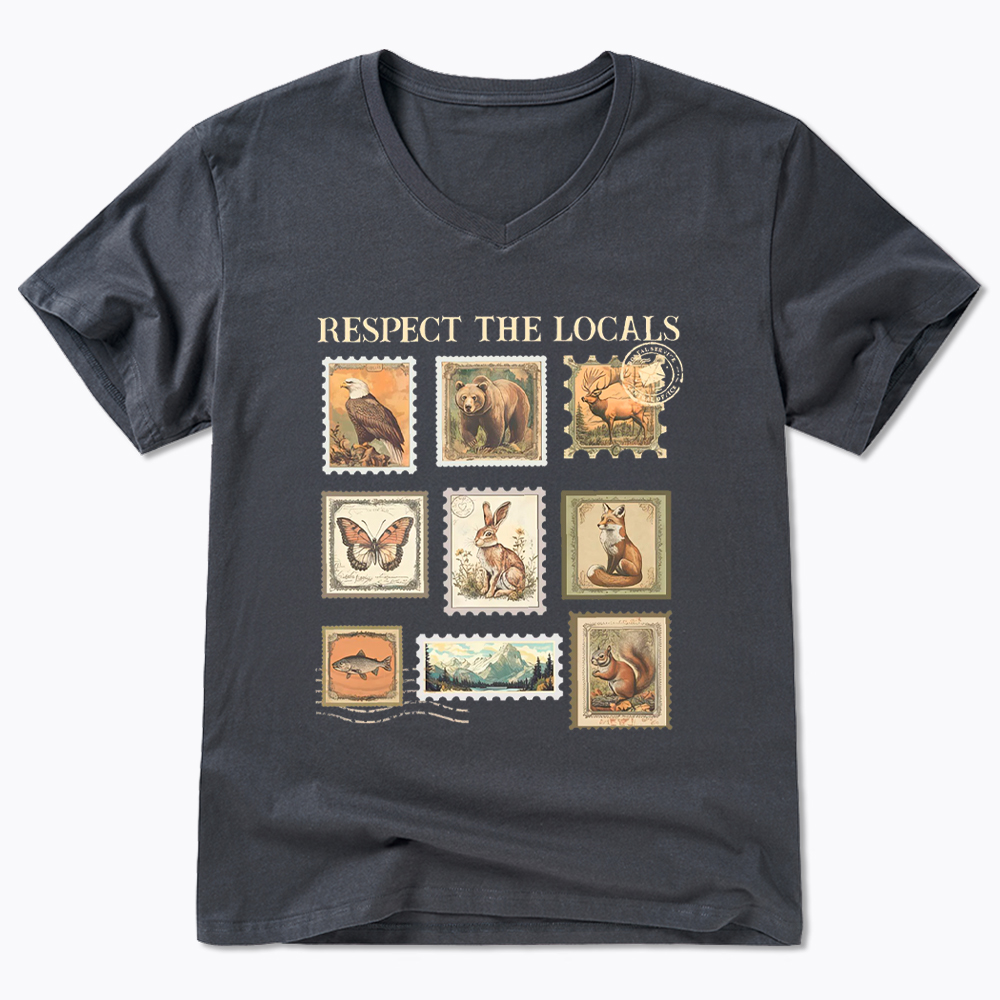 Respect The Local Wildlife V-Neck Classic T-Shirt