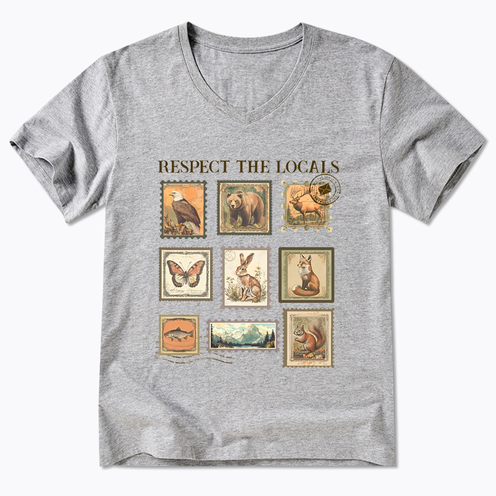 Respect The Local Wildlife V-Neck Classic T-Shirt
