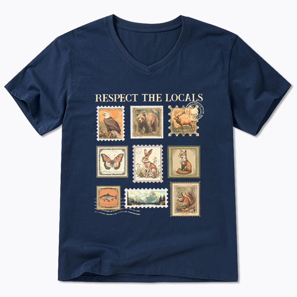 Respect The Local Wildlife V-Neck Classic T-Shirt