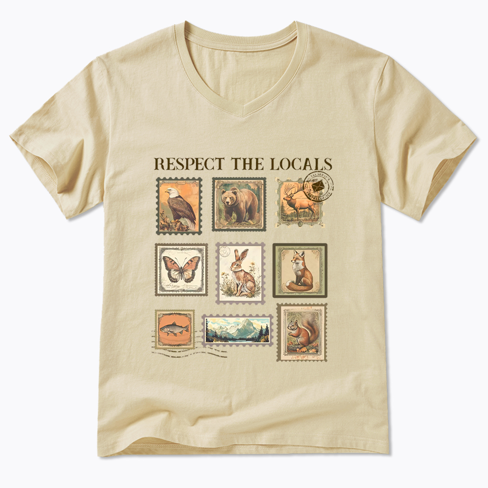 Respect The Local Wildlife V-Neck Classic T-Shirt