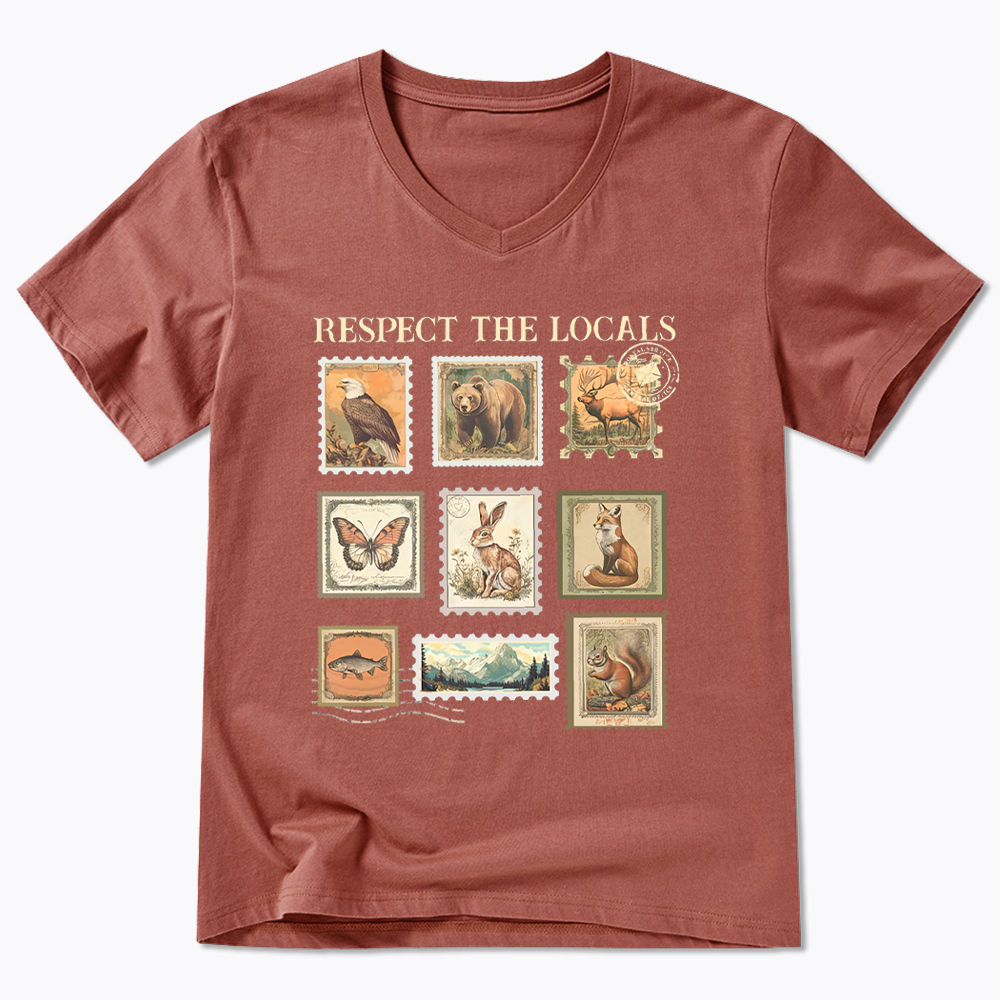 Respect The Local Wildlife V-Neck Classic T-Shirt