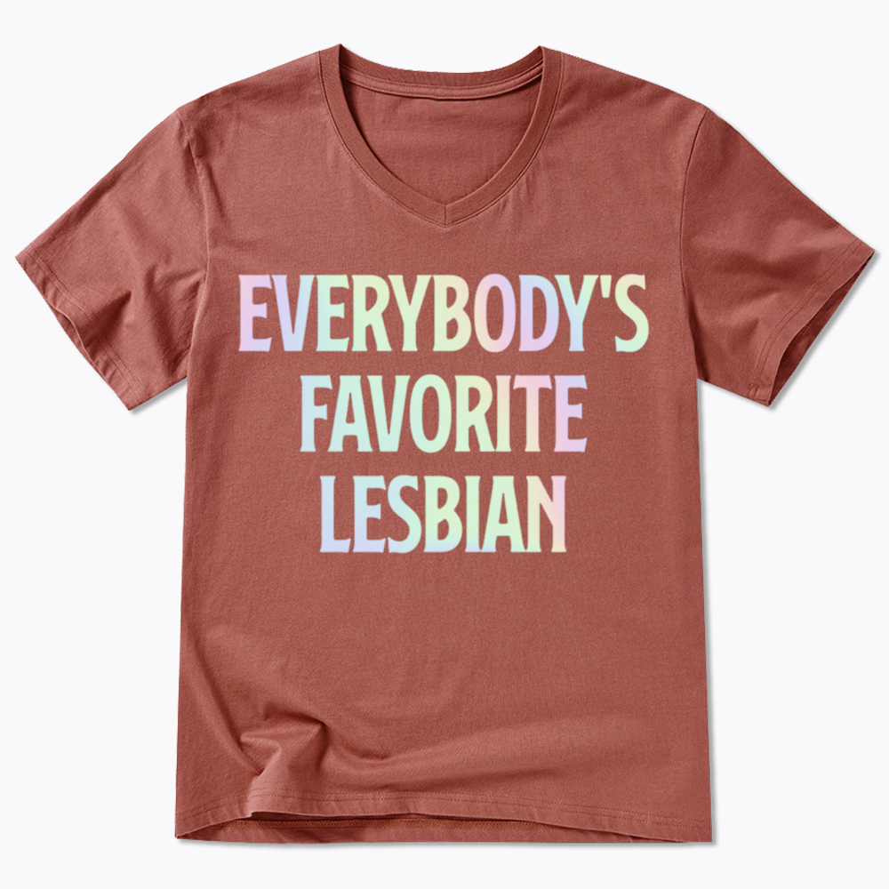 Everybody's Favorite Lesbian V-Neck Classic T-Shirt