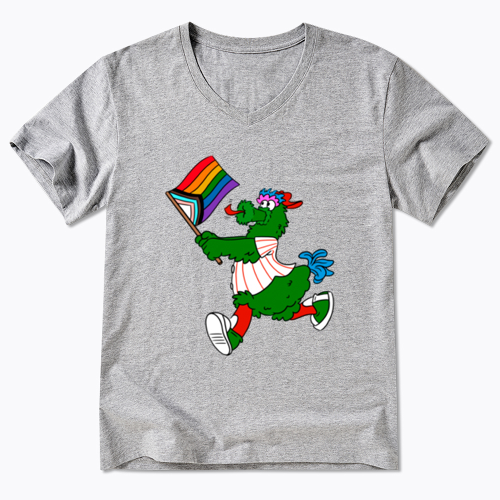Phanatic with Pride Flag V-Neck Classic T-Shirt