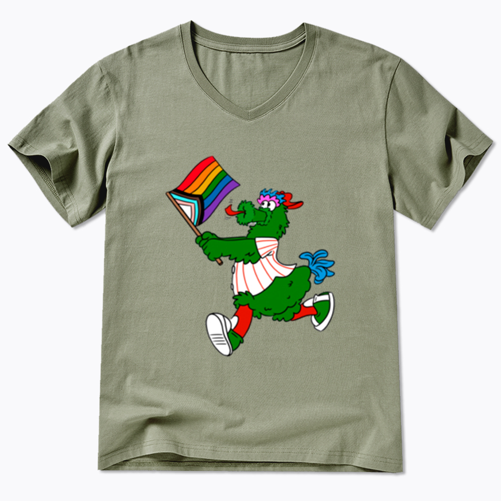 Phanatic with Pride Flag V-Neck Classic T-Shirt