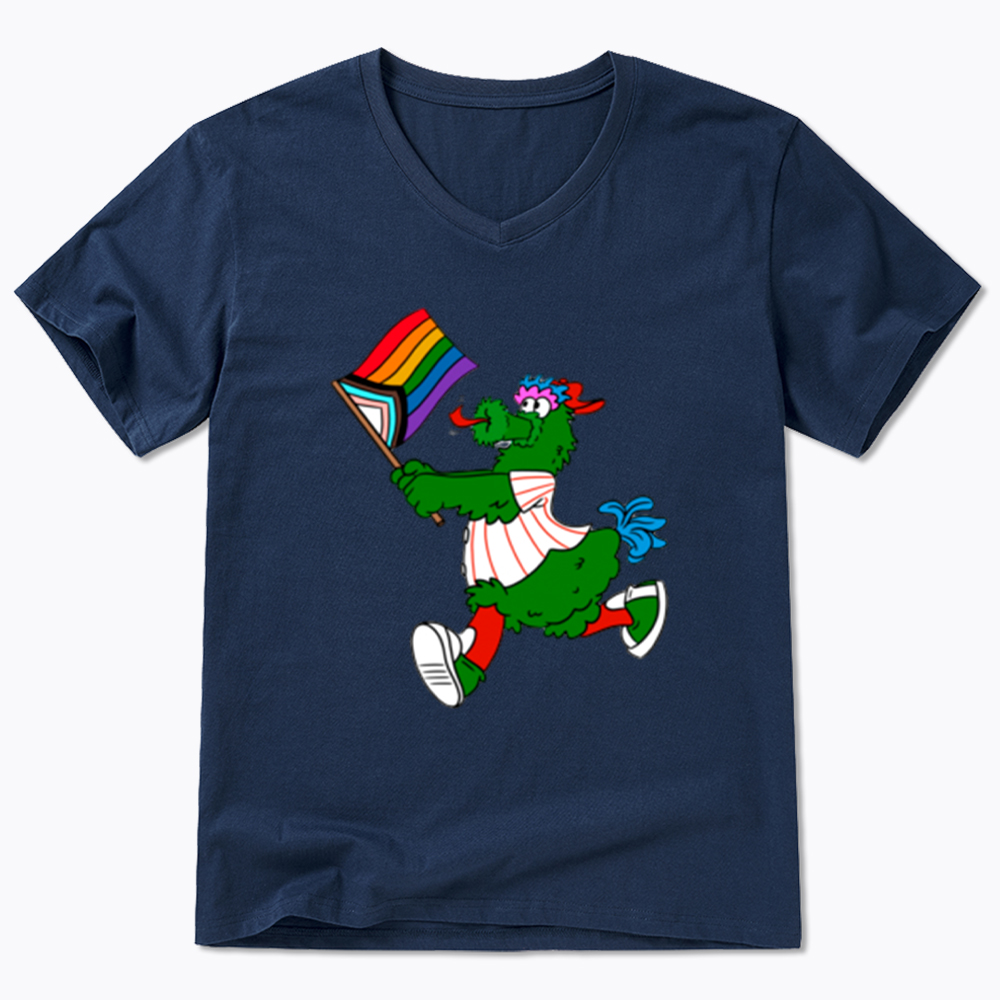 Phanatic with Pride Flag V-Neck Classic T-Shirt