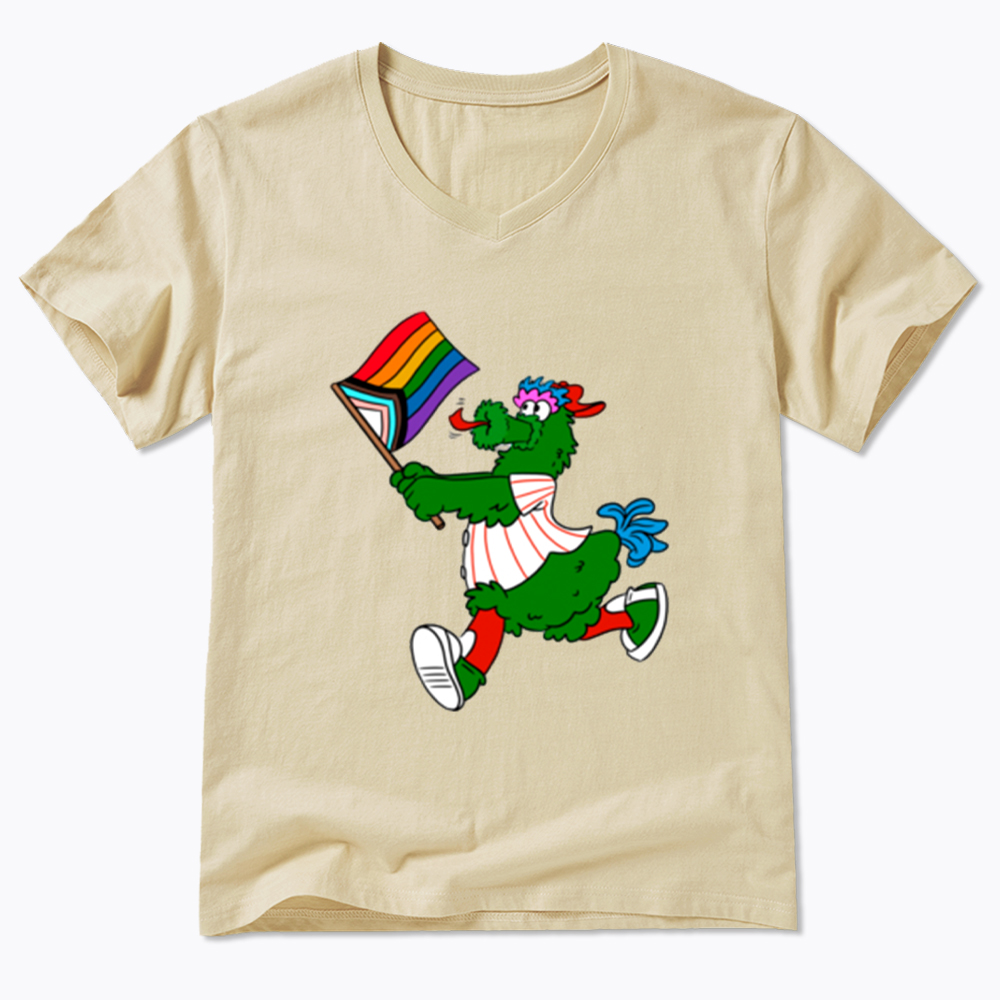 Phanatic with Pride Flag V-Neck Classic T-Shirt
