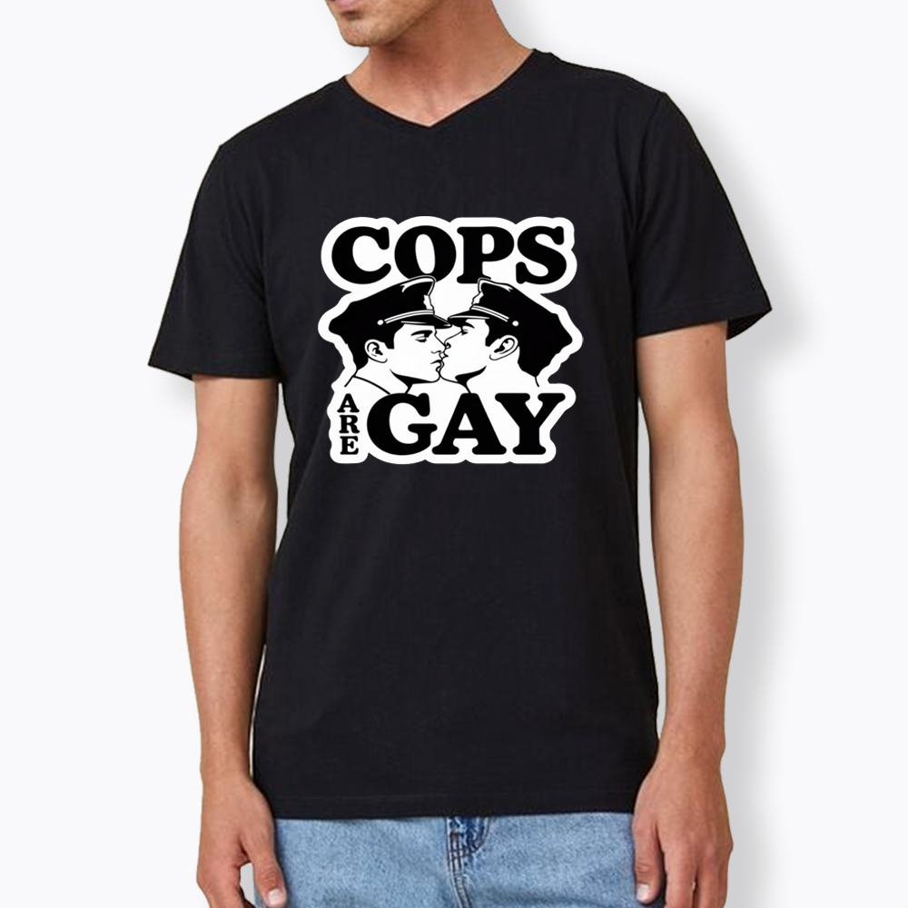 Cops Are Gay V-Neck Classic T-Shirt