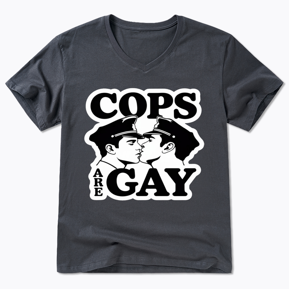 Cops Are Gay V-Neck Classic T-Shirt