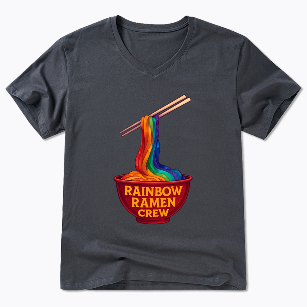 Rainbow Ramen Crew V-Neck Classic T-Shirt