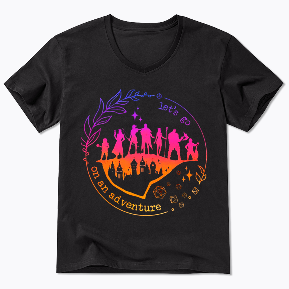 Let's go on an adventure V-Neck Classic T-Shirt