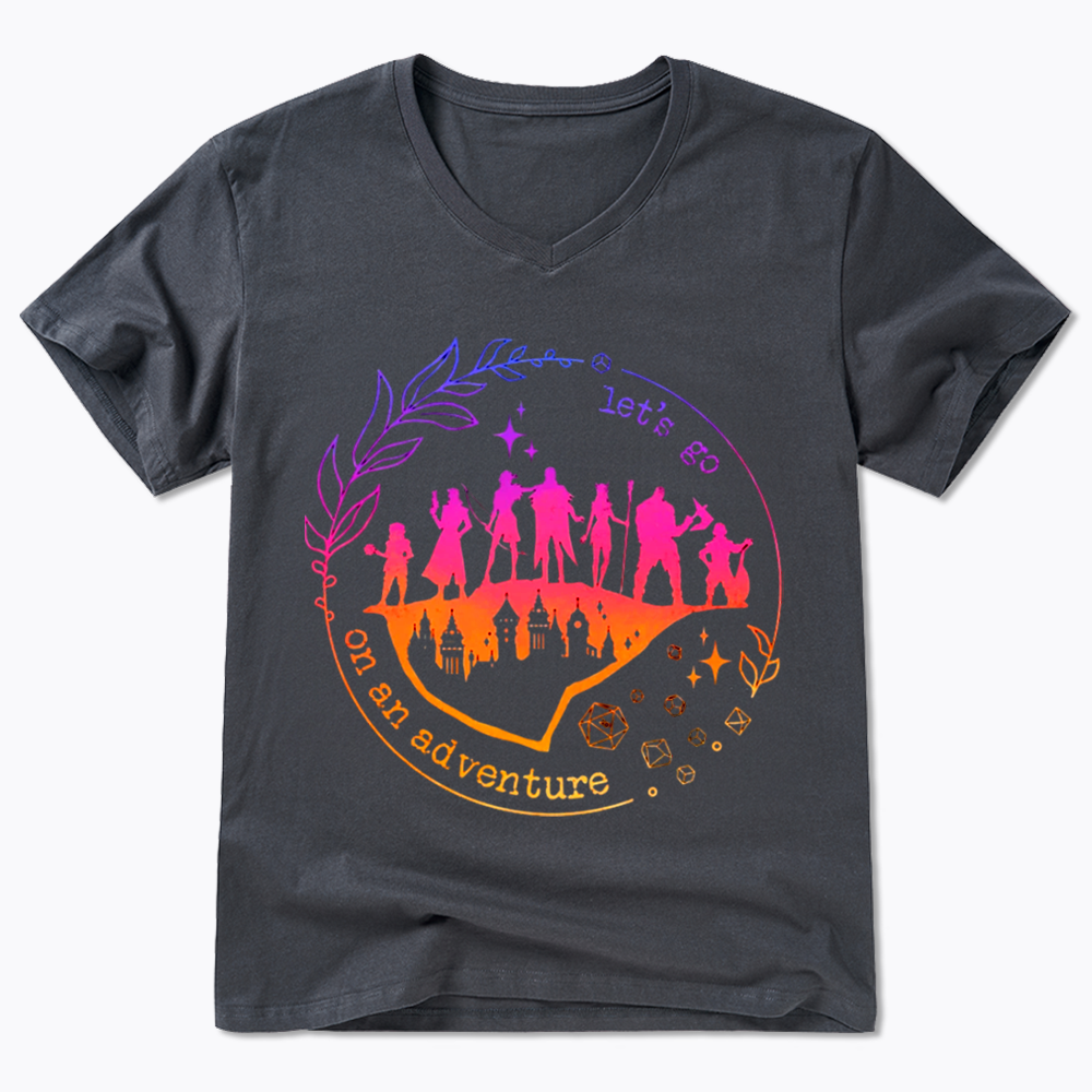 Let's go on an adventure V-Neck Classic T-Shirt