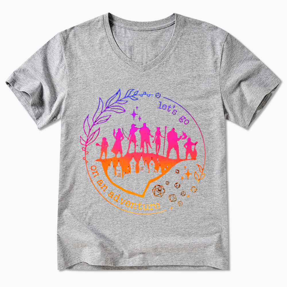 Let's go on an adventure V-Neck Classic T-Shirt