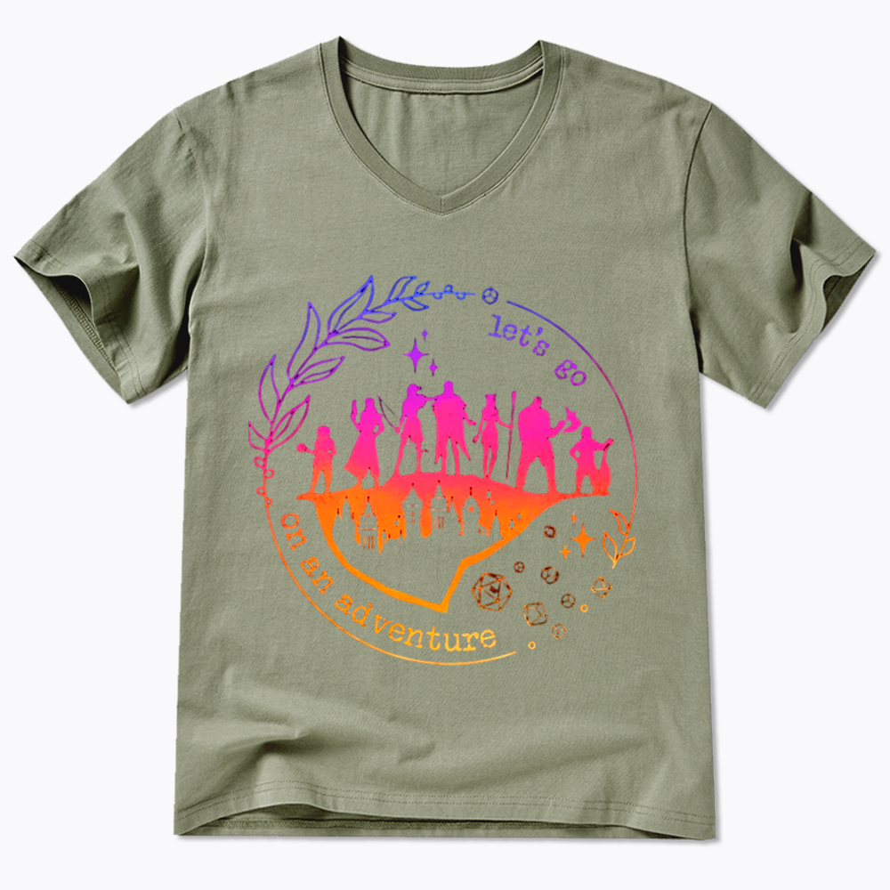 Let's go on an adventure V-Neck Classic T-Shirt