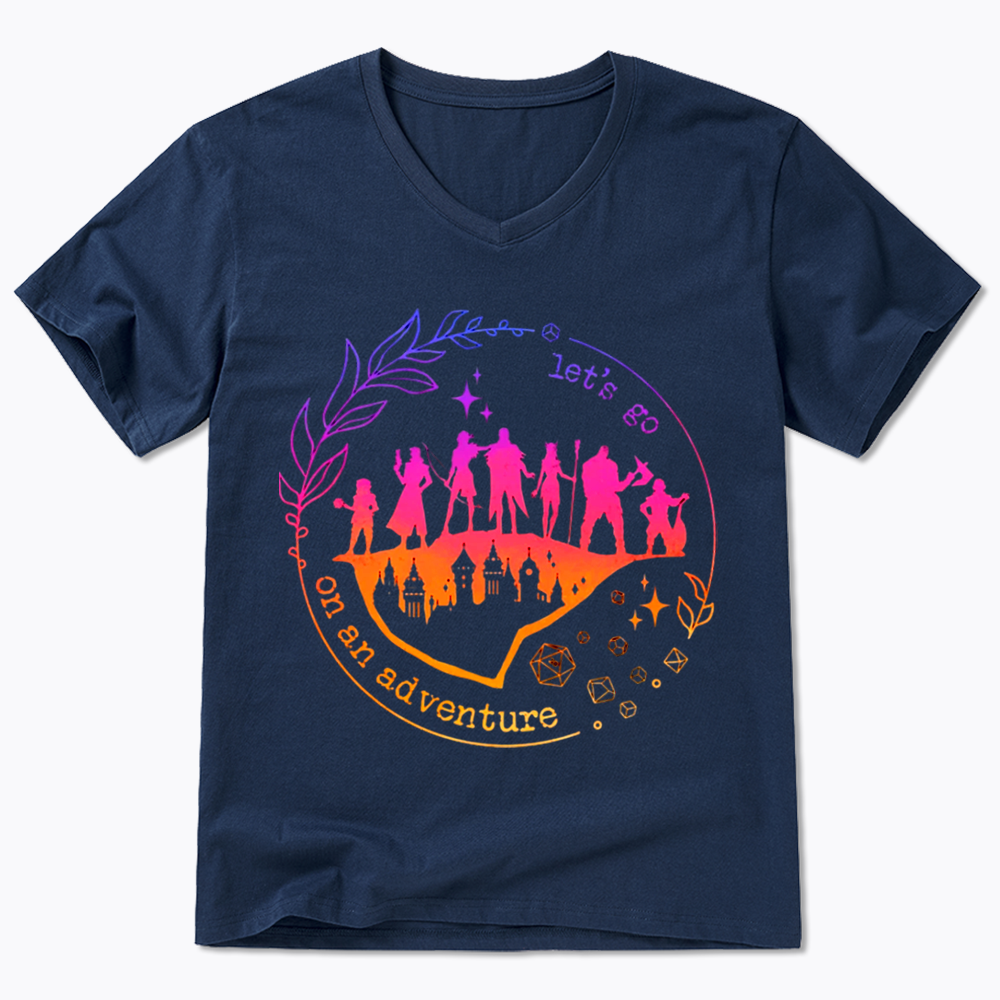 Let's go on an adventure V-Neck Classic T-Shirt