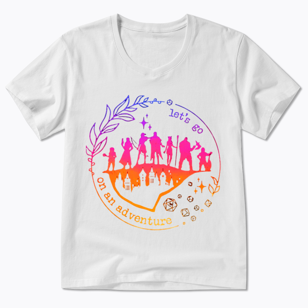 Let's go on an adventure V-Neck Classic T-Shirt