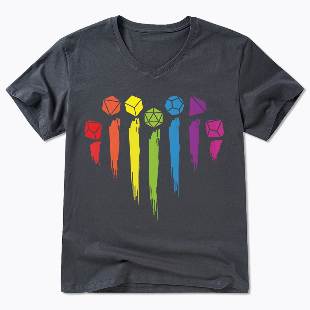 D&D Rainbow V-Neck Classic T-Shirt