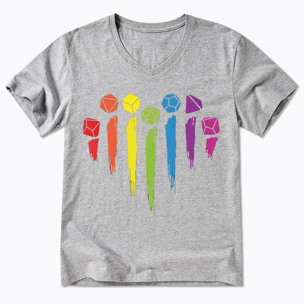 D&D Rainbow V-Neck Classic T-Shirt