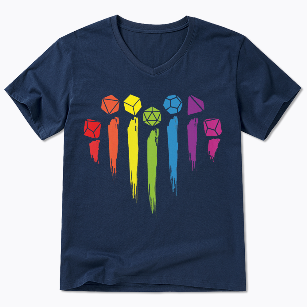 D&D Rainbow V-Neck Classic T-Shirt