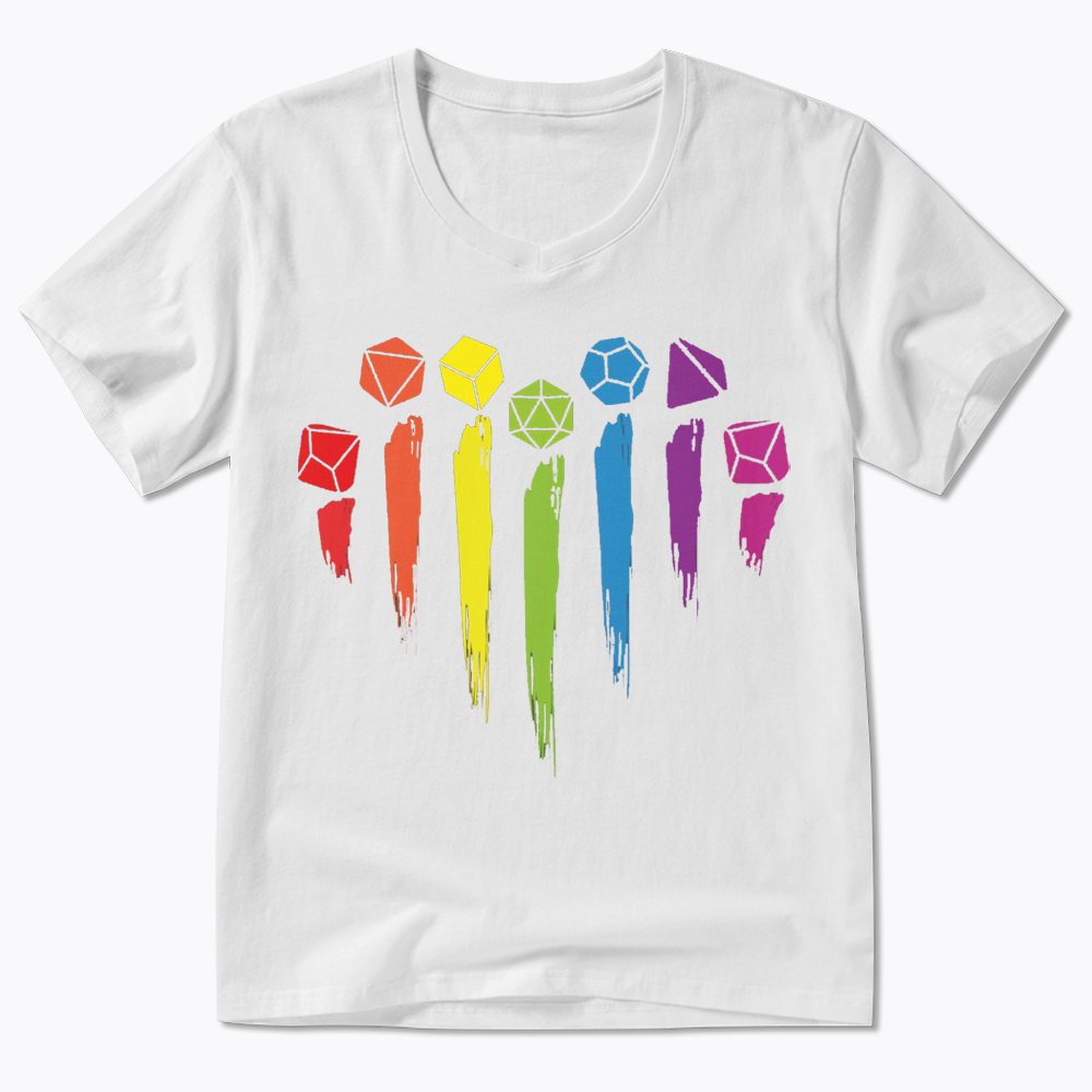 D&D Rainbow V-Neck Classic T-Shirt